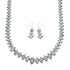 Navajo Authentic Sterling Silver Necklace Earrings Set JX127044